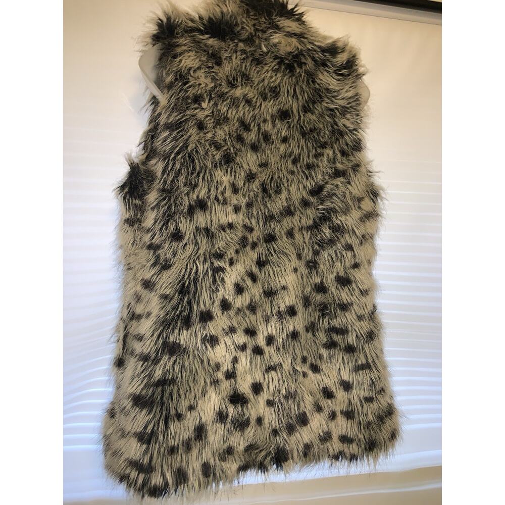 Al­ice + Olivia Animal Print Faux Fur Vest Size Small - Picture 3 of 6